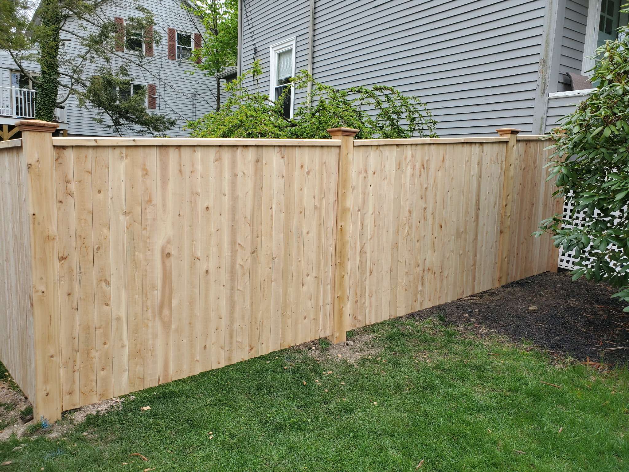 6-foot residential privacy fence installation in Amesbury